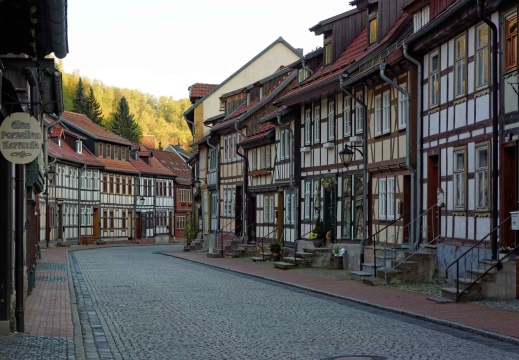 Saale/Unstrut - die Niedergasse in Stolberg