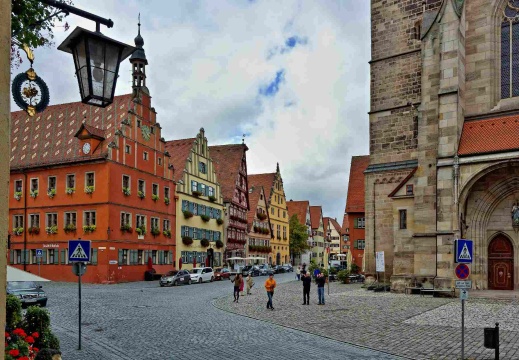 Bayerntour - der Marktplatz von Dinkelsbühl