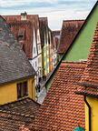 Bayerntour: Dächerlandschaft von Rothenburg o.T.